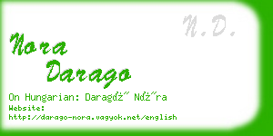 nora darago business card